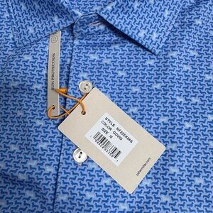 Peter Millar Summer Comfort Men's Golf Polo Medium Sun protection Dogs